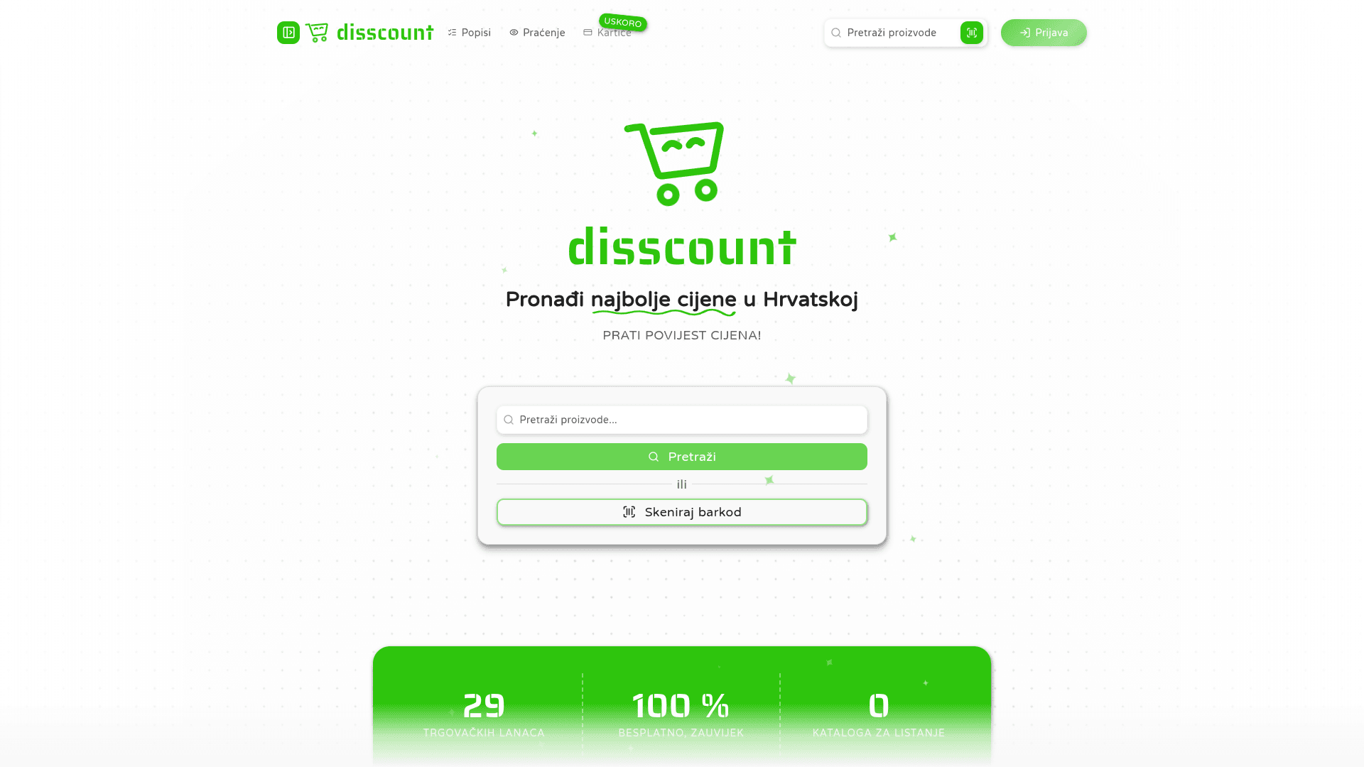 Disscount aplikacija na računalu